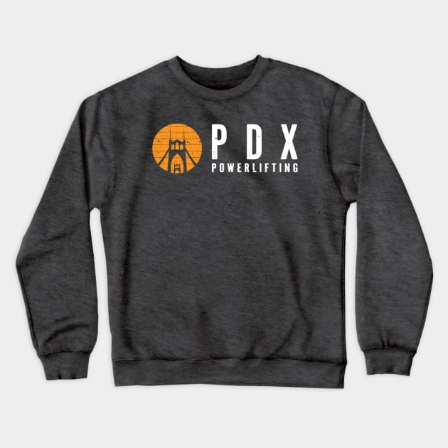 PDX Powerlifting Logo Crewneck Sweatshirt by redbeardbarbell